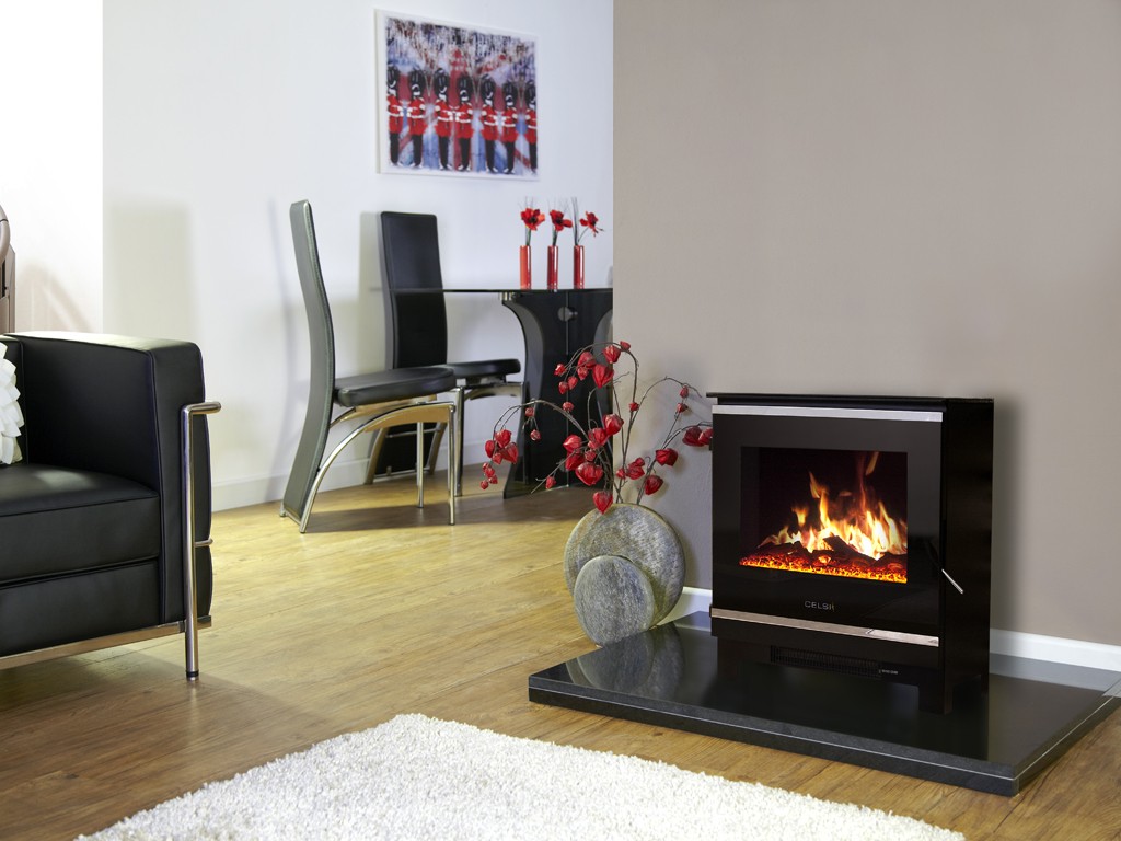 Celsi Purastove Glass 2 Electric Stove Debrett Fires